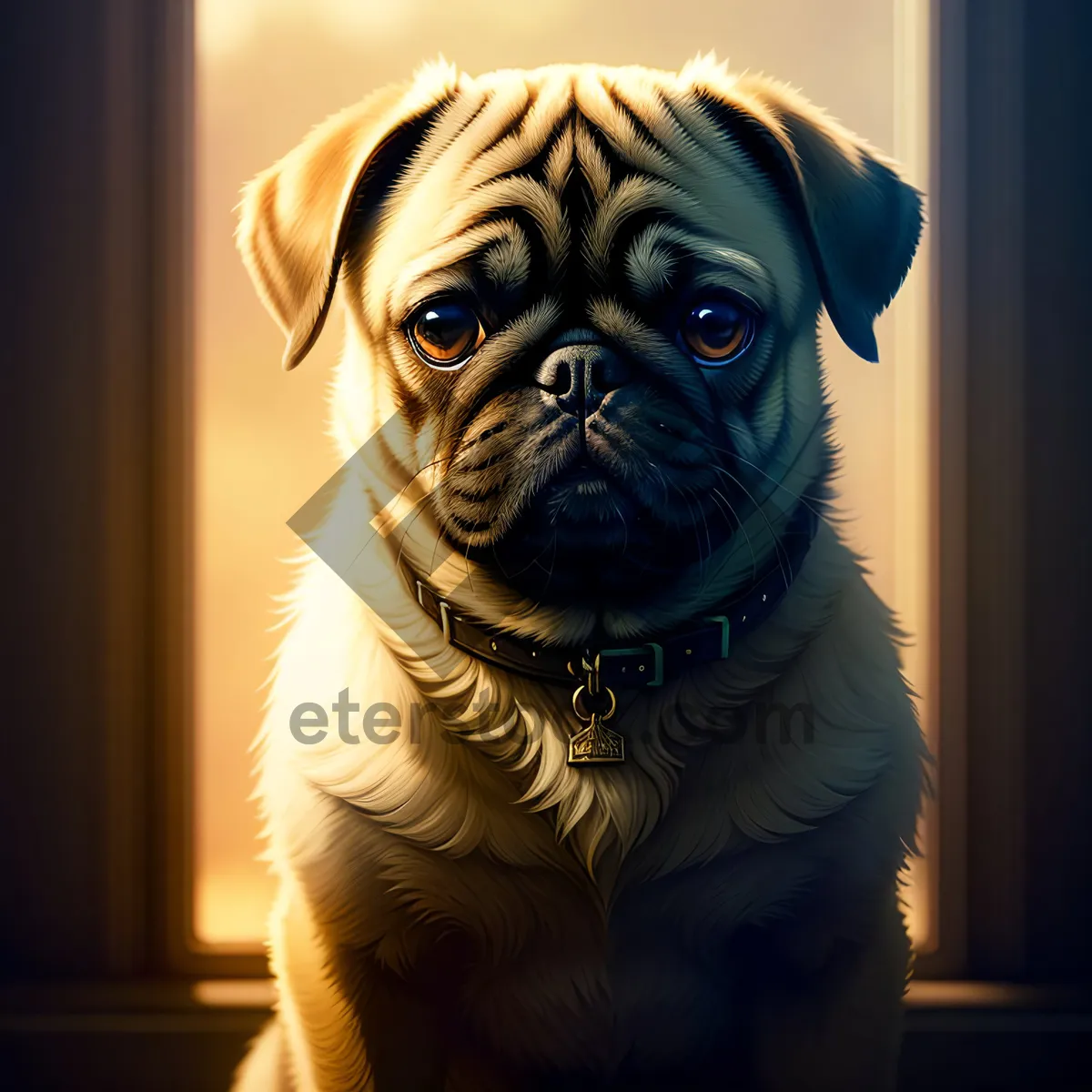 Picture of Adorable Wrinkle Queen - Bulldog Studio Portrait