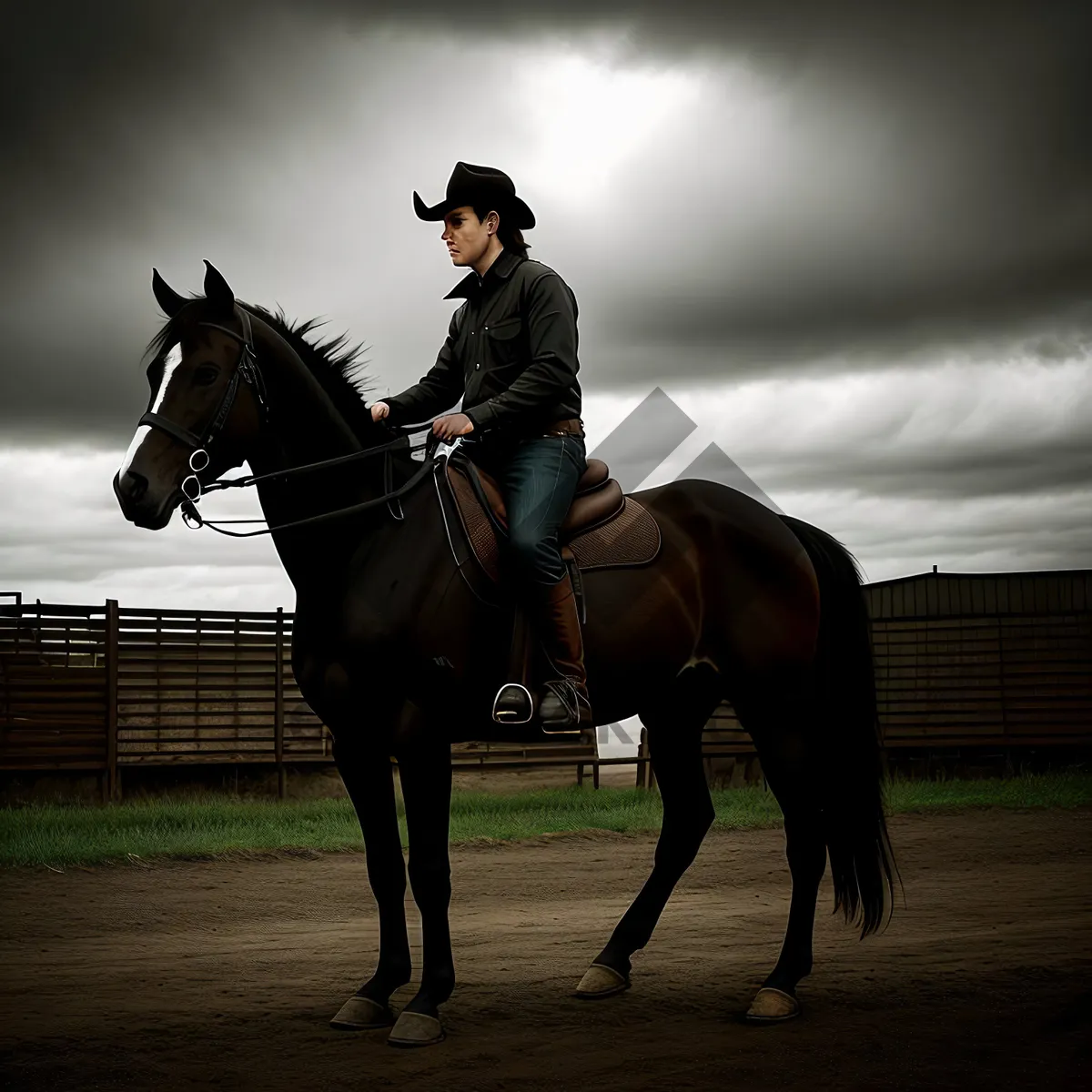 Picture of Majestic Stallion in Equestrian Sport