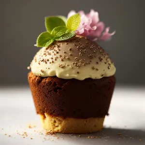 Delicious Chocolate Cake with Cream and Coffee