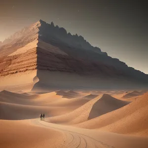Dune Landscape Under Summer Sky