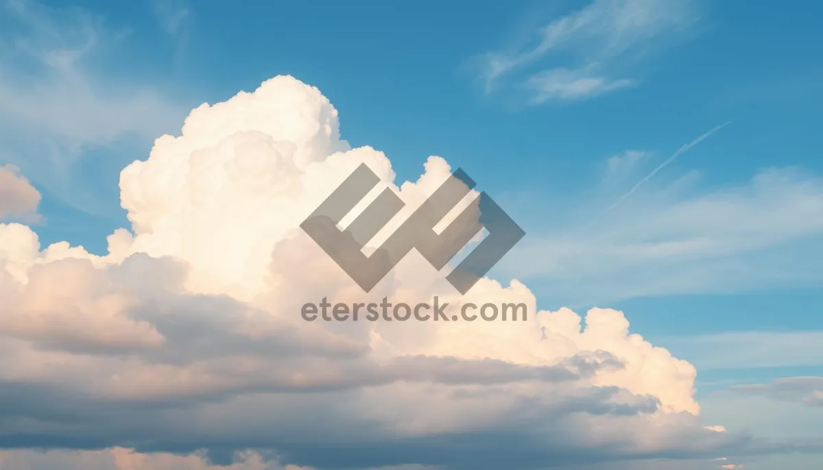 Picture of Clear Summer Sky Landscape with Bright Sunshine