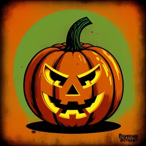 Spooky Jack-o'-Lantern Candle: Autumn Halloween Decoration