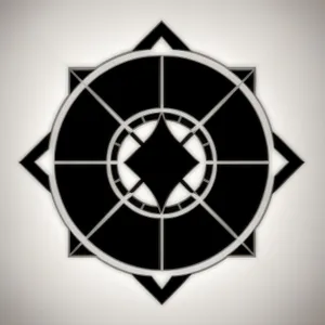 Black Pirate Heraldry Symbol