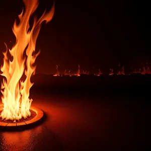 Fiery Blaze: An Intense Burst of Heat and Flames