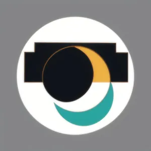 Round Web Button - Shiny Black Circle Icon