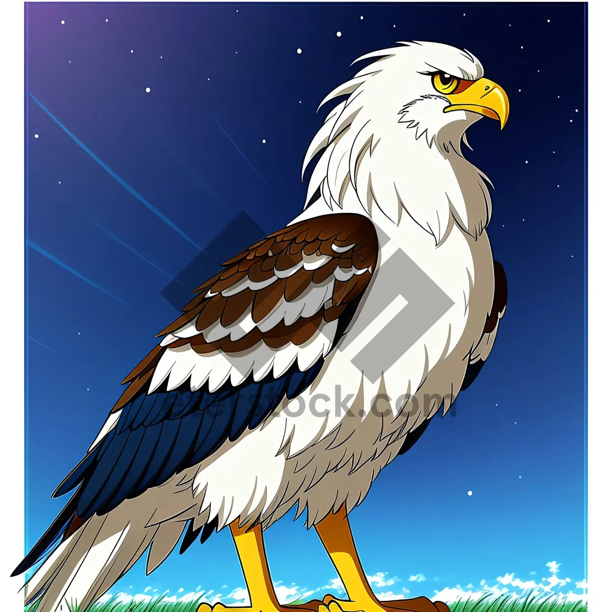 Picture of Bald Eagle in Flight: Majestic Predator of the Skies
