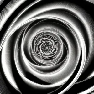 Abstract Coil Art: Swirling Geometric Motion