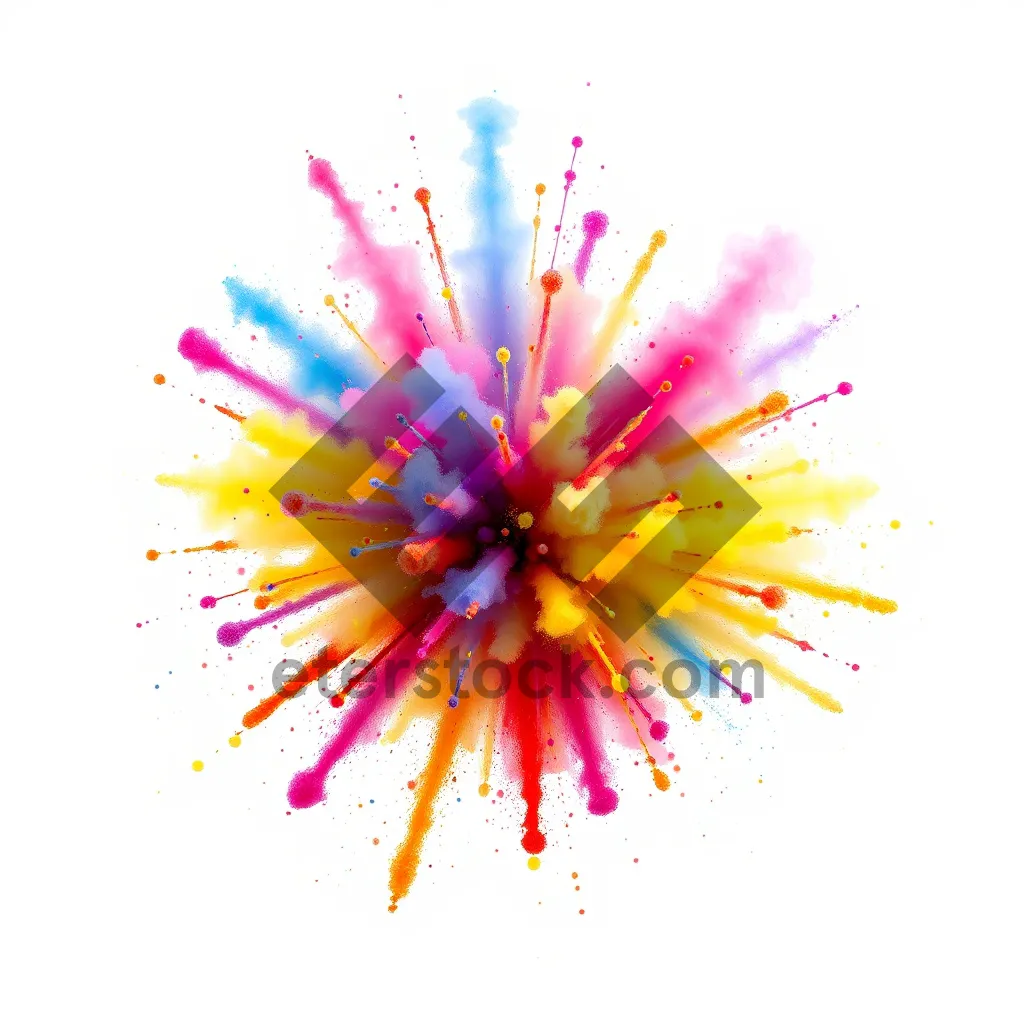 Picture of Colorful Floral Firework