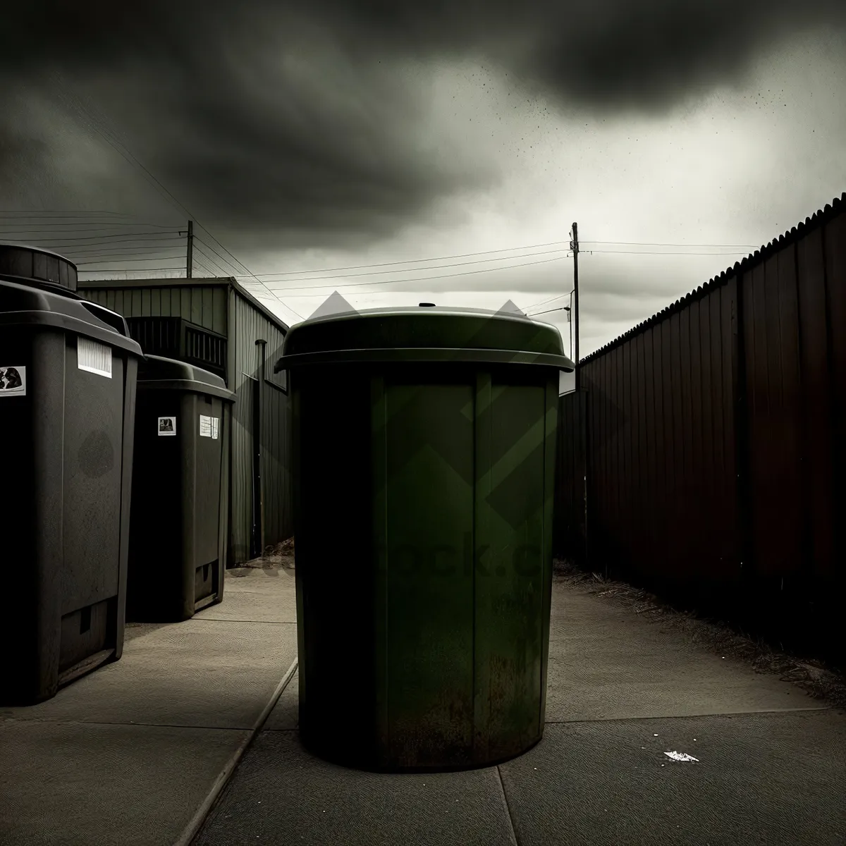 Picture of Turnstile Container - Movable Barrier for Ashcan and Bin