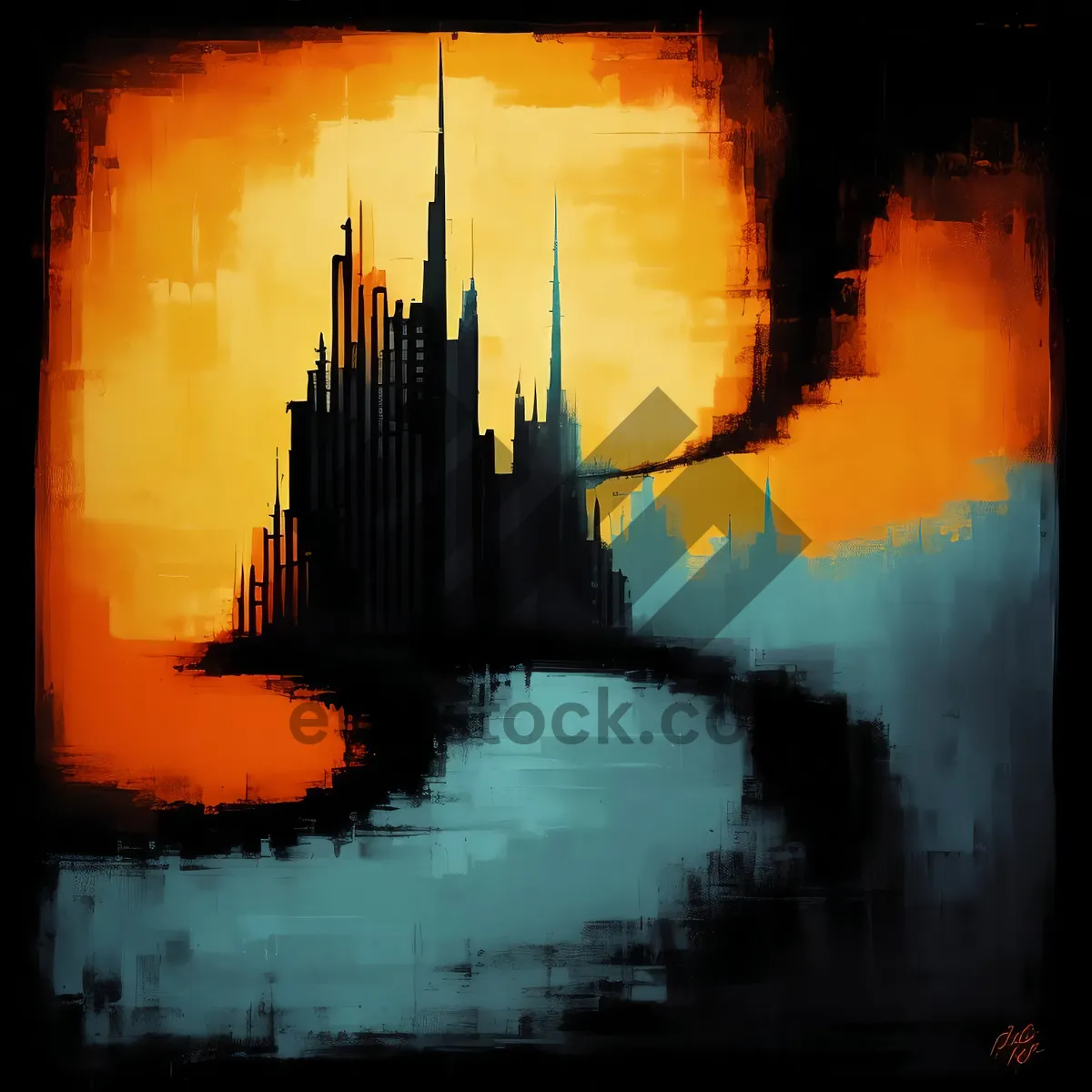 Picture of Sunset over the Celestial Palace: Lighting up the Evening Sky