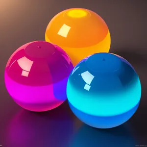 Shiny Glass Circular Web Buttons Set