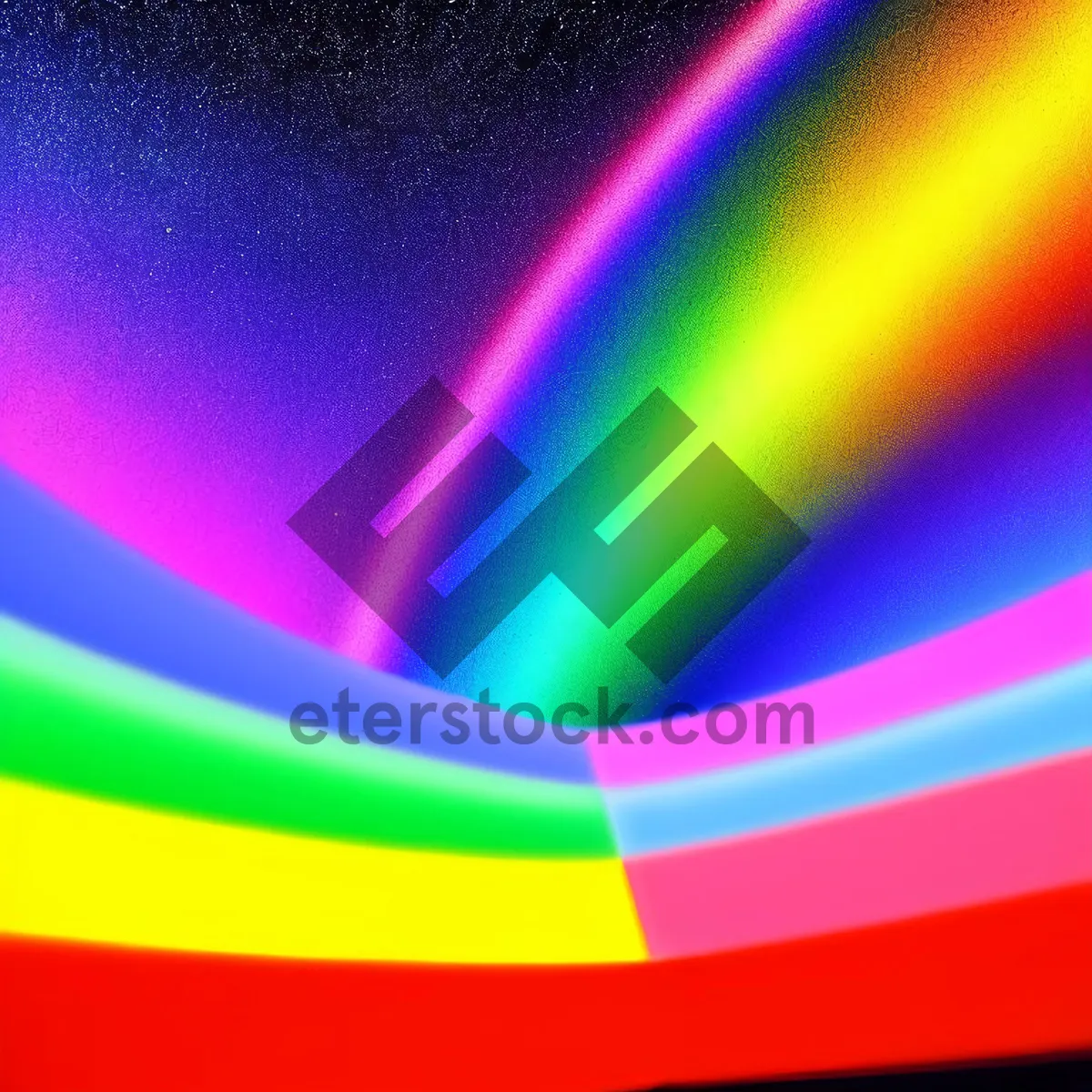 Picture of Futuristic Colorful Plasma Burst Light Art