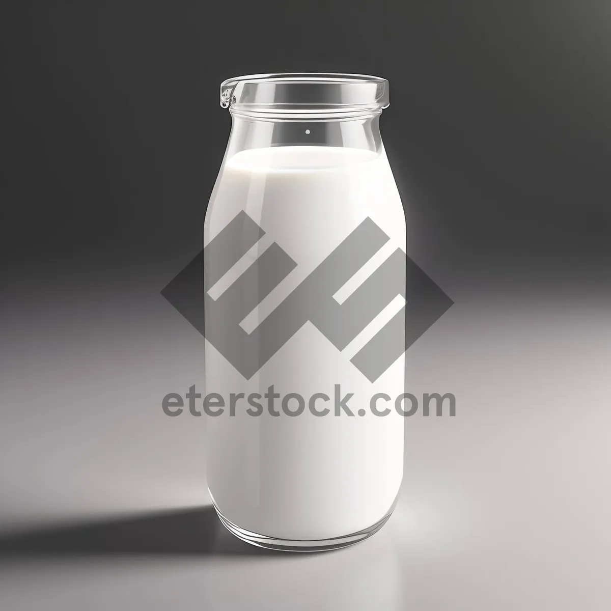 Picture of Fresh and Healthy Glass Milk Bottle