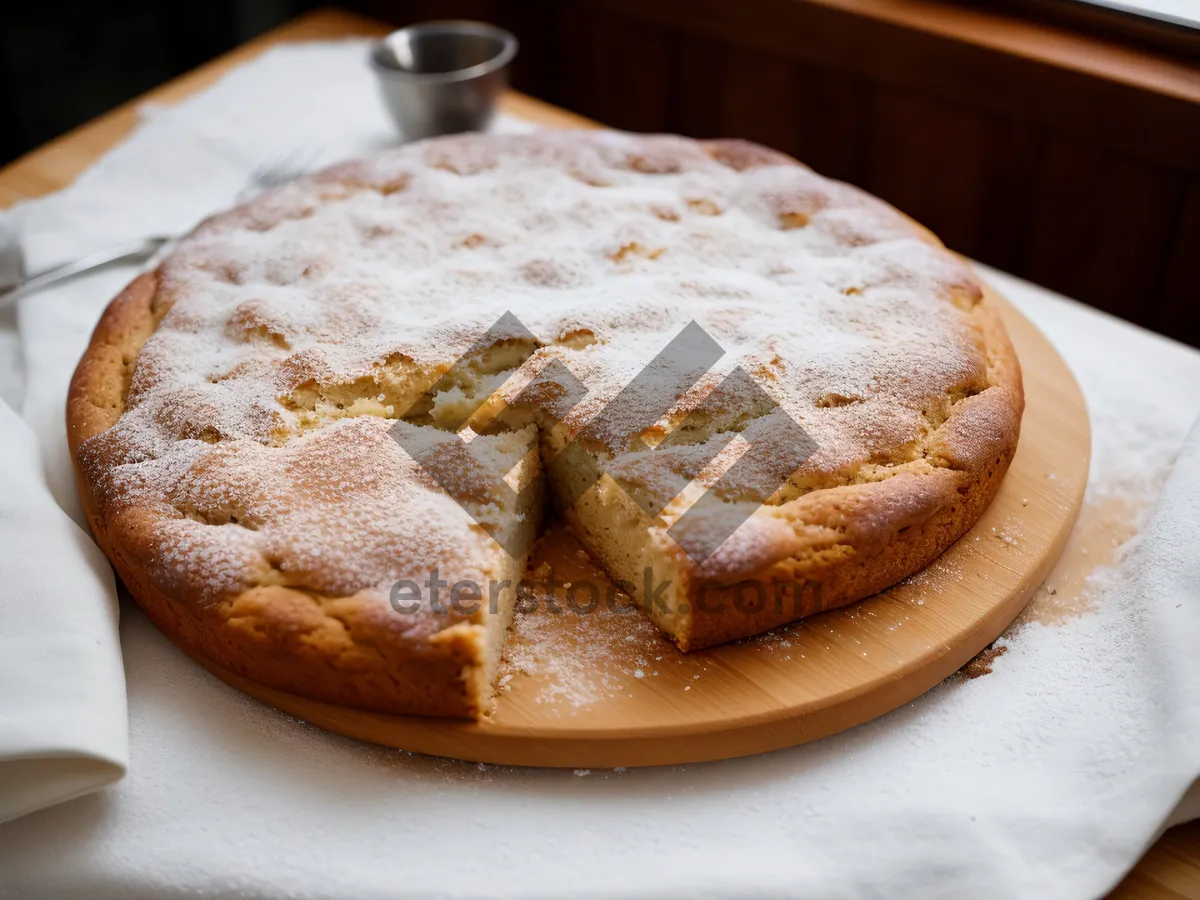 Picture of Delicious Homemade Cake Slice with Fresh Berries