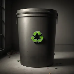 Vessel for Waste: Ashcan Bin and Garbage Container Cup