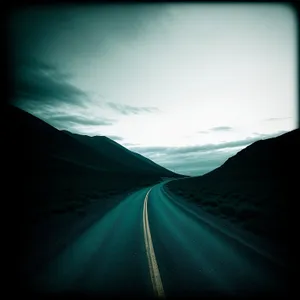 Scenic Sunset Drive on Asphalt Road with Rural Landscape