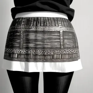 Stunning Brunette Fashion Model in Attractive Mini Skirt