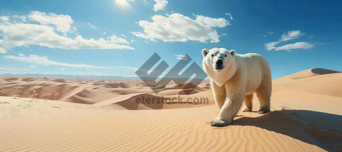 Picture of Sunny Beach and Ocean Horizon View.