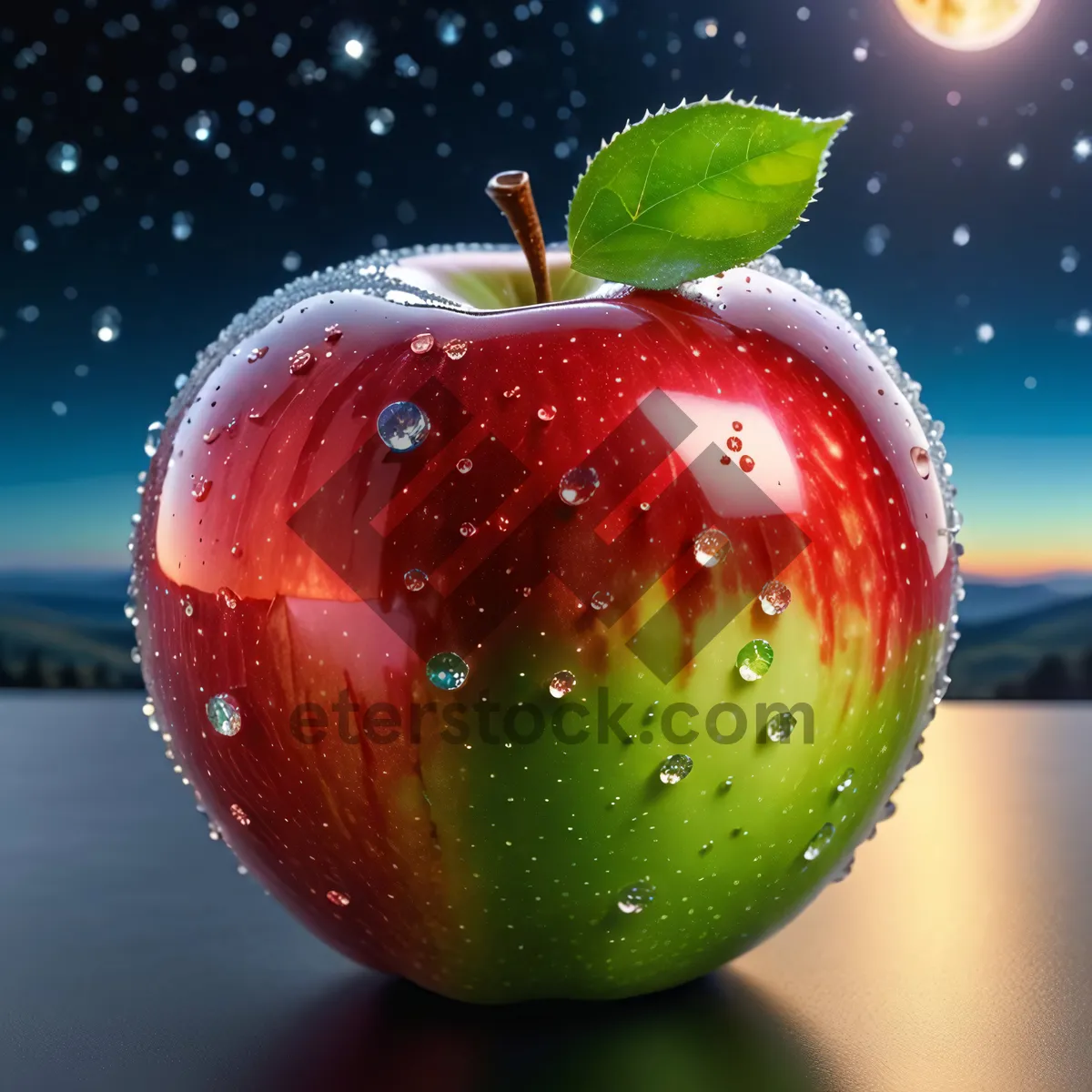 Picture of Juicy red apples for a healthy diet
