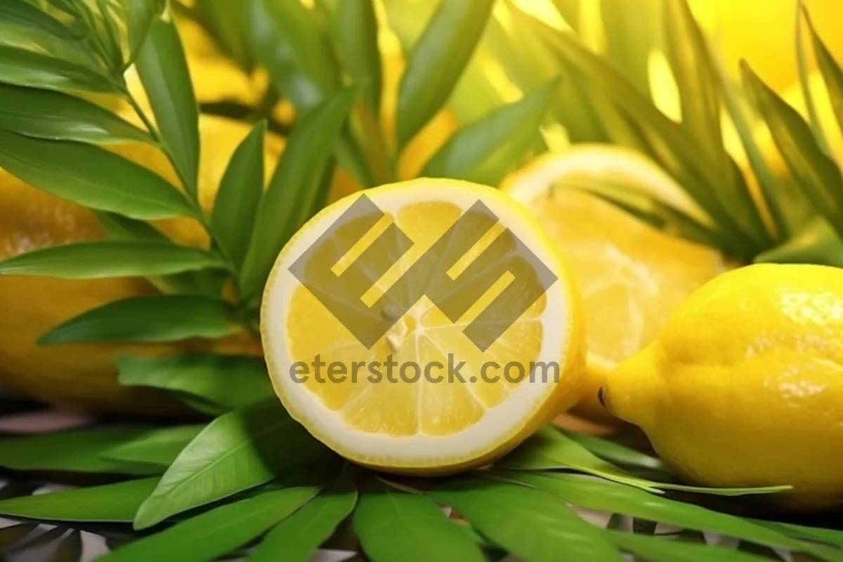 Picture of Refreshing Citrus Lemon Slice for Healthy Eating Option.