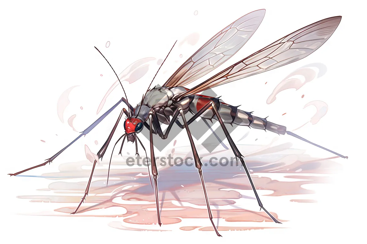 Picture of Arthropod design featuring dragonfly and mosquito