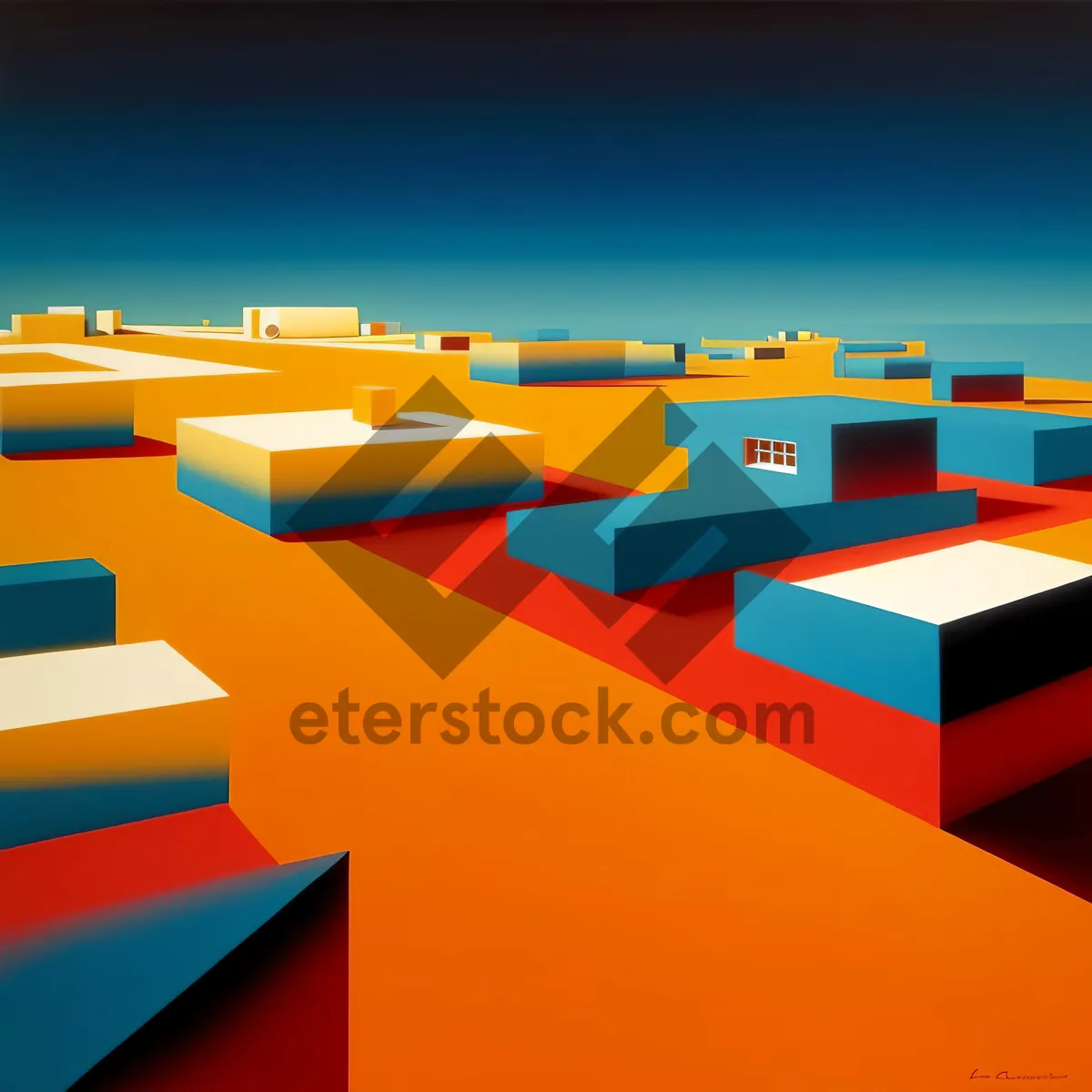 Picture of Business Export Symbol: 3D Sign