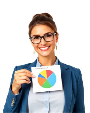 Confident businesswoman in office smiling