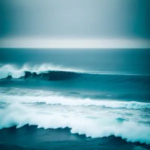 Serene Sunset Over Tropical Beach