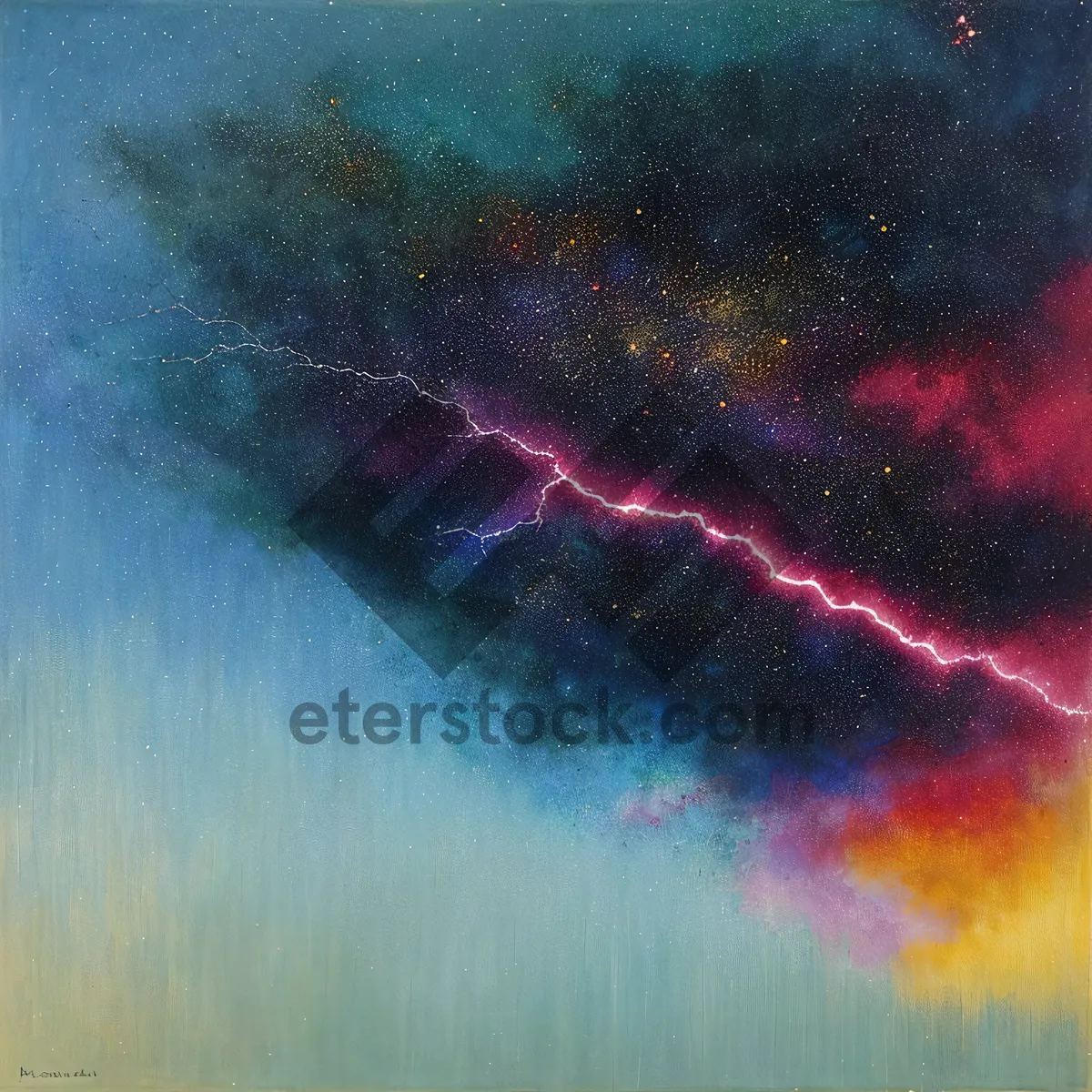 Picture of Cosmic Dreams: Captivating Acrylic Space Fantasy Art