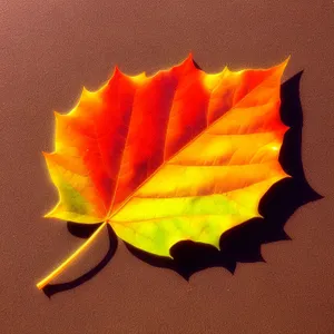 Autumn Maple Leaf in Vibrant Colors