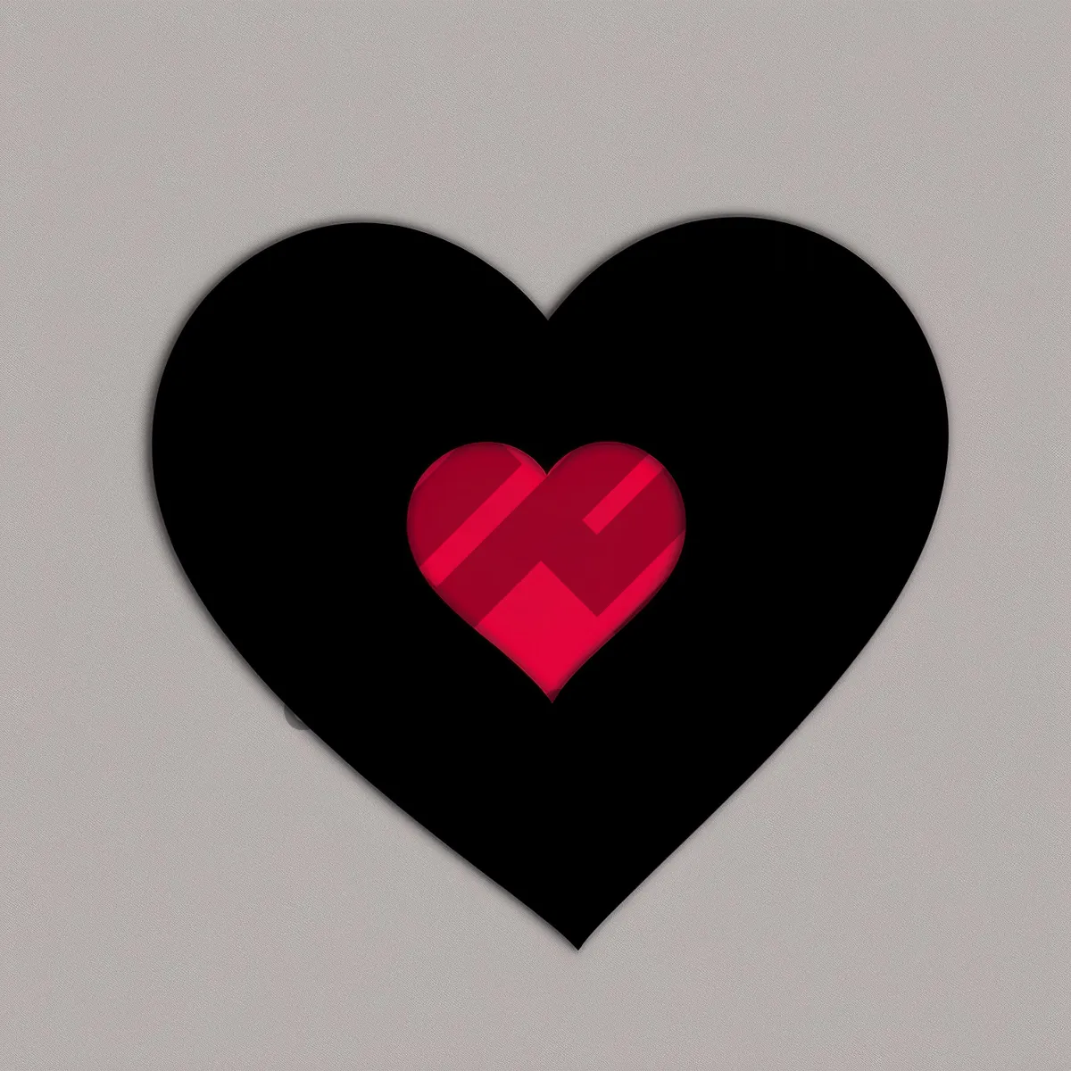 Picture of Romantic Heart Icon - Valentine's Symbol of Love