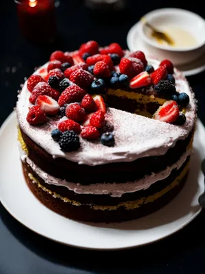 Delectable Berry Trifle with Chocolate Cream