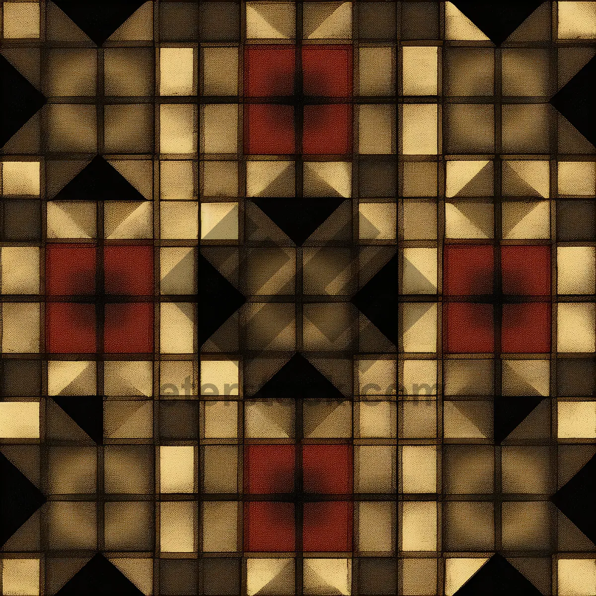 Picture of Modern abstract graphic wallpaper design with tiled squares