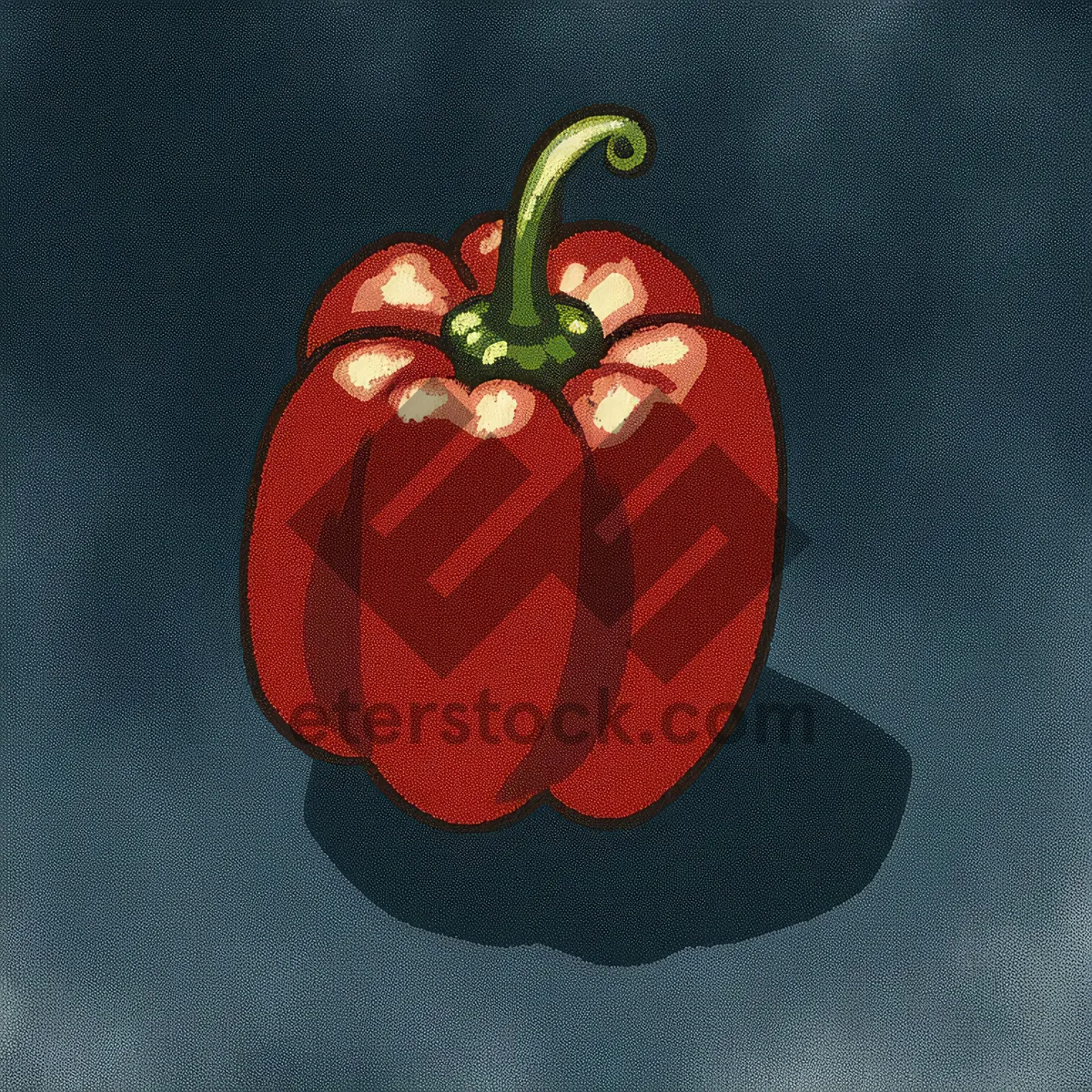 Picture of Fresh and Healthy Bell Pepper Salad Shot
