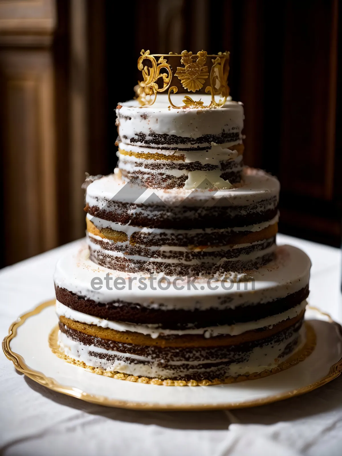 Picture of Delicious Chessman Cake in Bakery Shop