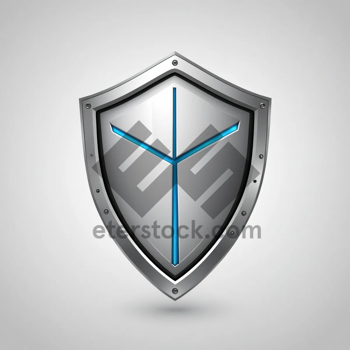 Picture of Shiny shield emblem design icon