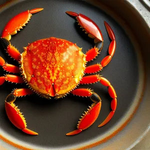 Fresh Rock Crab on Plate: Exquisite Seafood Delicacy