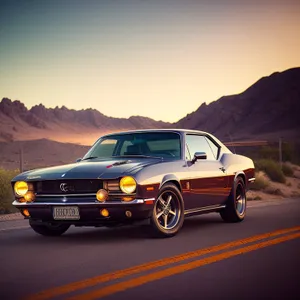 High-Speed Luxury Coupe on Modern Roads