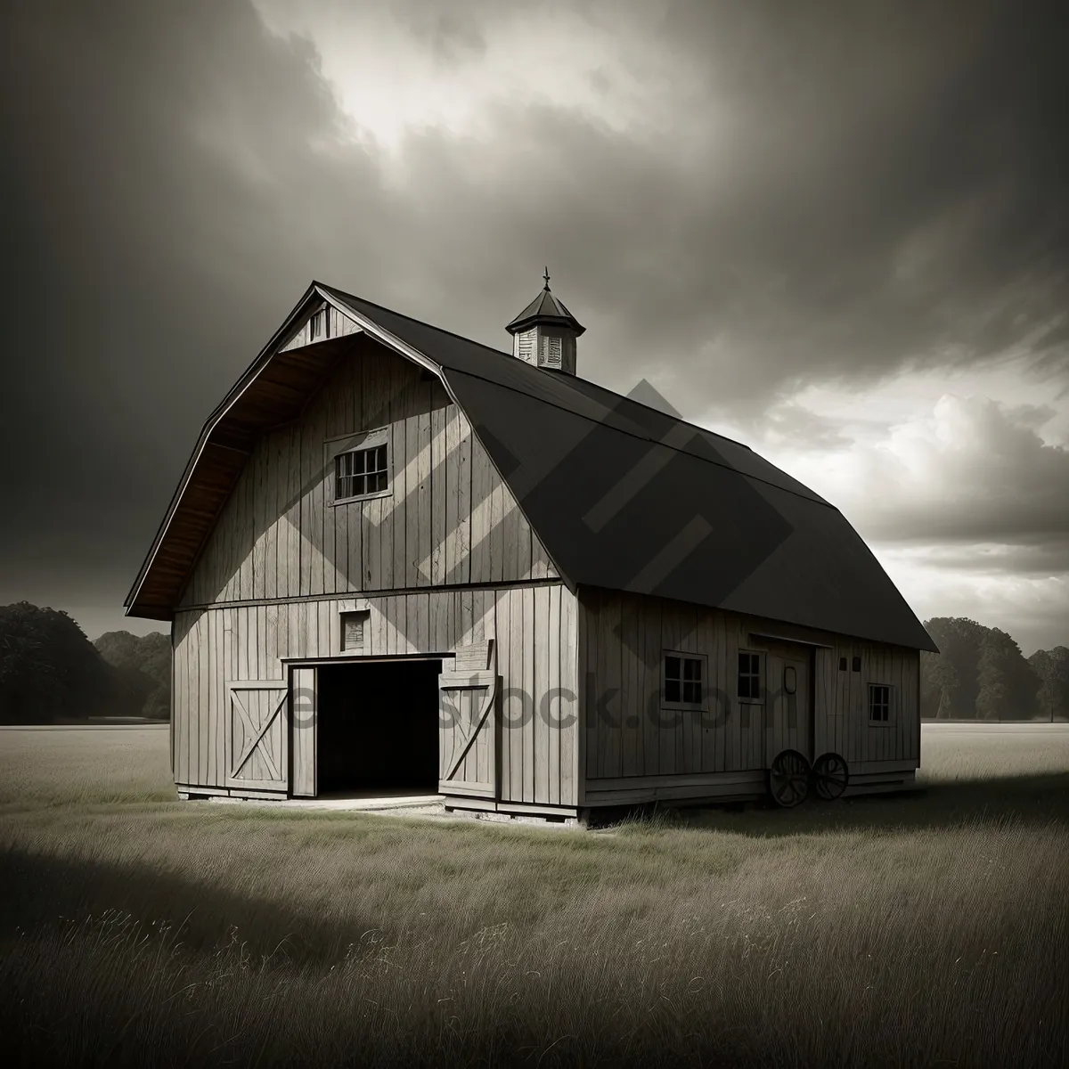 Picture of Quaint Farmhouse Nestled Amongst Tall Trees