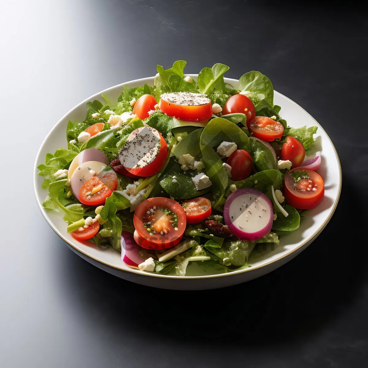 Picture of Fresh and Healthy Vegetable Salad Bowl