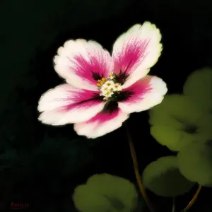 Vibrant Pink Floral Blossom in Garden