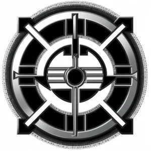 Black Metal Gear Wheel Icon