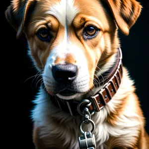 Adorable Golden Retriever Puppy Studio Portrait