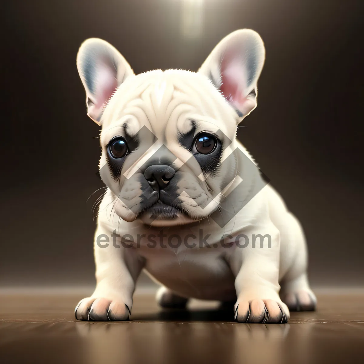 Picture of Bulldog Puppy - Cute and Wrinkled Pet Portrait