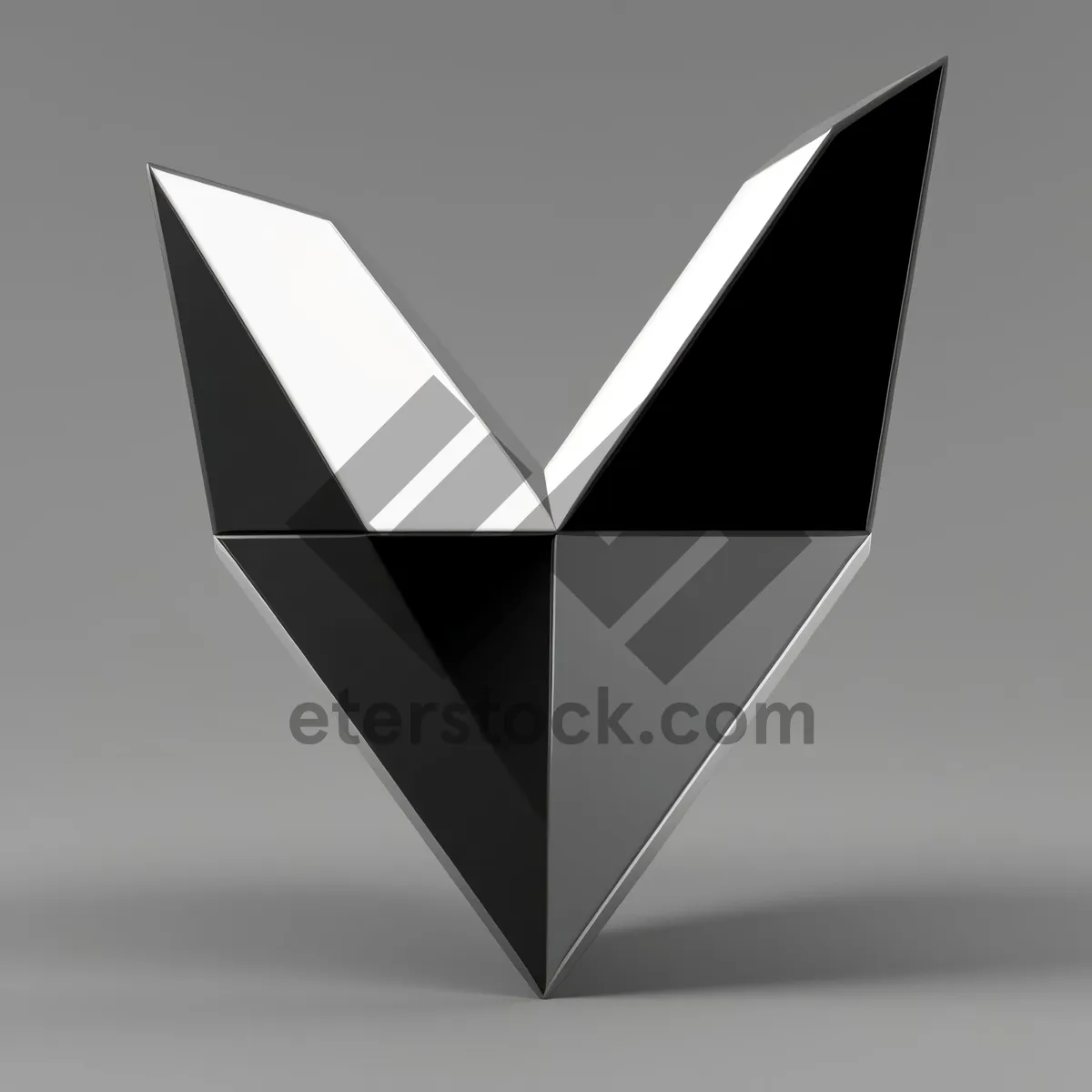 Picture of Shiny 3D Gem Symbol Icon Design