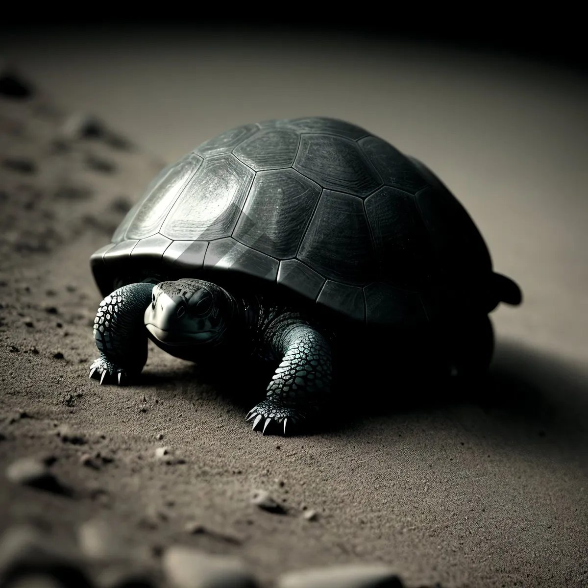 Picture of Slow-crawling Shell: The Dung Beetle and Snail Encounter