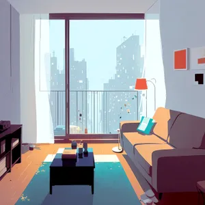 Modern Luxury Interior with Stylish Wood Furniture