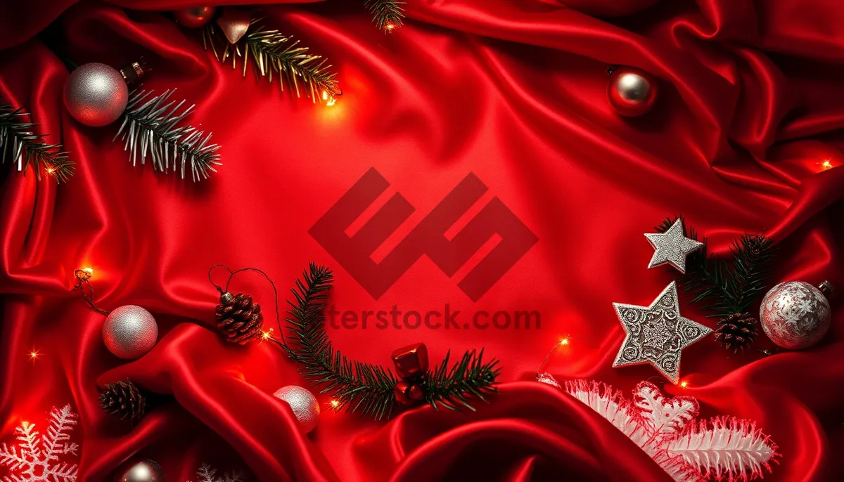 Picture of Shining Star Winter Card Decoration - Festive Holiday Art.