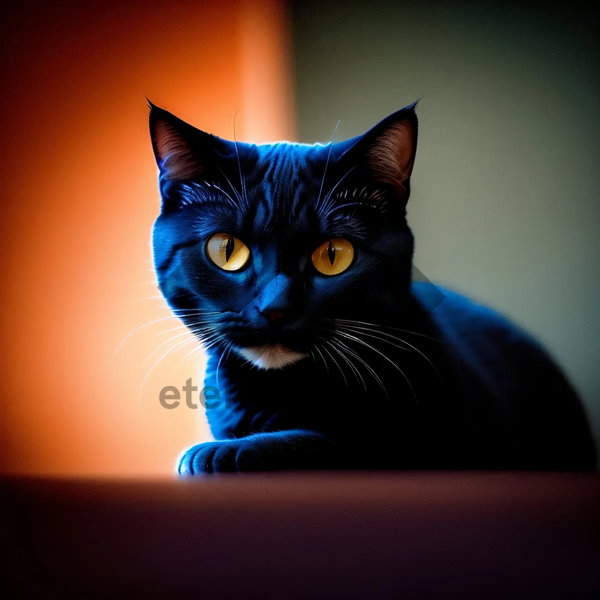 Picture of Curious Kitty with Fluffy Fur and Pretty Eyes