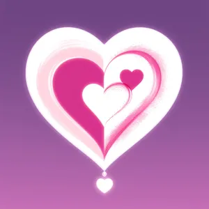 Romantic Valentine's Day Heart Card Design